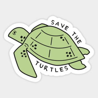 Save the Turtles Sticker